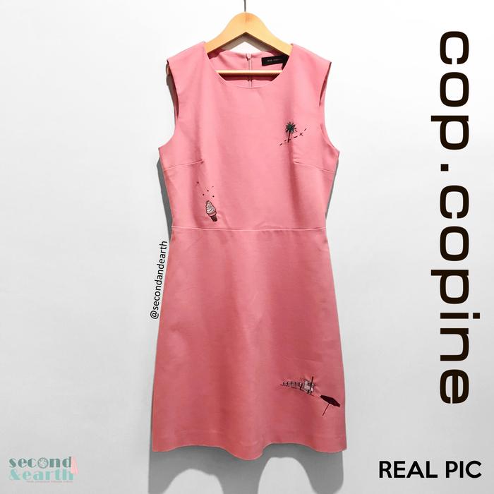 NEW Authentic Cop Copine Dress S Sleeveless A-Line Dress Pink Original