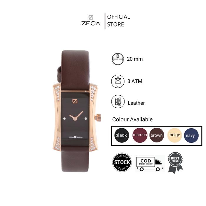 Zeca Watches Jam Tangan Wanita Leather Analog Original 149LD Series