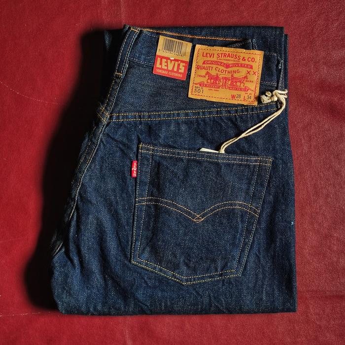 Levis Vintage Clothing LVC 501XX 1966 raw denim selvedge jeans
