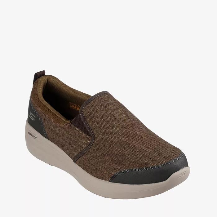 SKECHERS GO WALK STABILITY MEN'S WALKING SHOES - BROWN