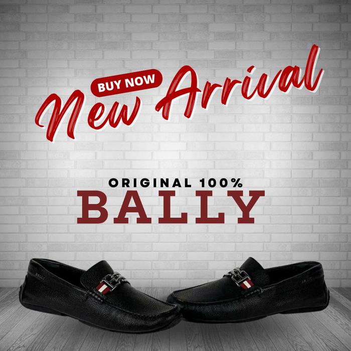 Man Shoes Sepatu Pria Bally Parsal Leather Drivers Original