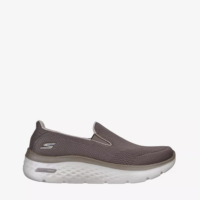 SKECHERS GO WALK HYPER BURST MEN'S WALKING SHOES - TAUPE
