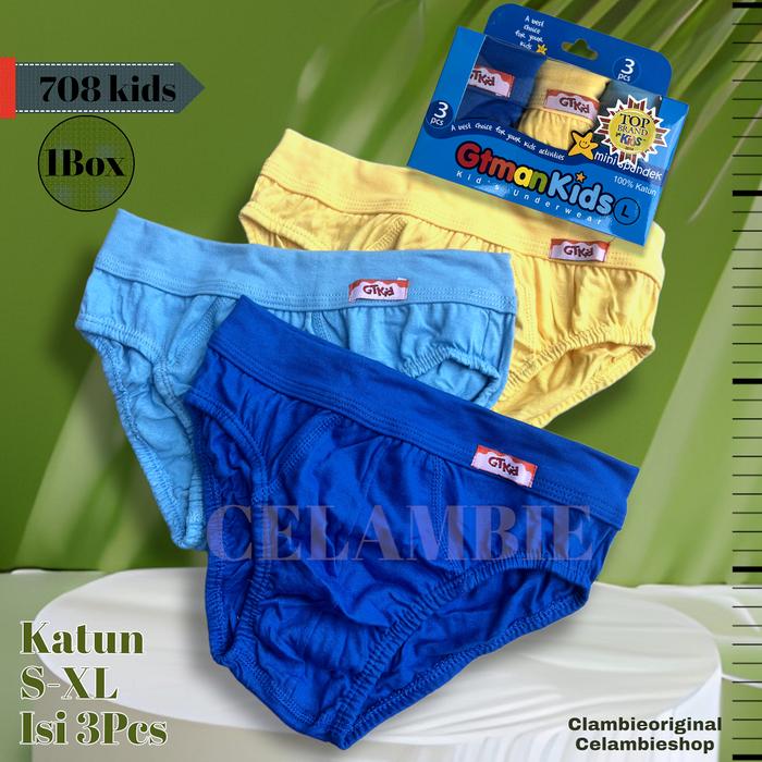 GT MAN KIDS BIRU | Celana dalam gt man anak | CD GT man anak | 708-kid