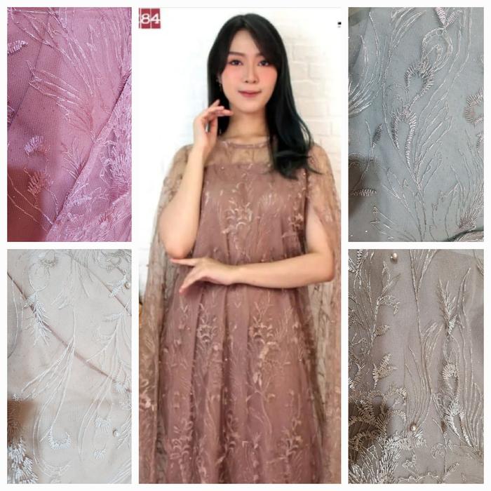 dress tile brokat jumbo/drrss tile jumbo/dress brokat jumbo/baju pesta