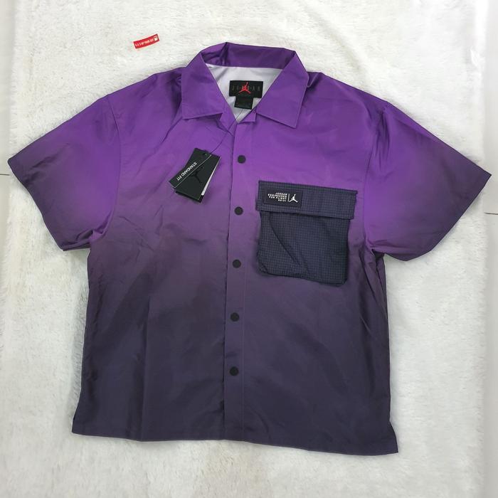 JORDAN 23 ENGINEERED PURPLE BUTTON UP SHIRT CZ4821-578