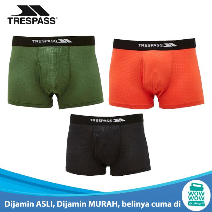 Celana Dalam terapi kesehatan pria Trespass 3 Pcs - Bio Magnetic