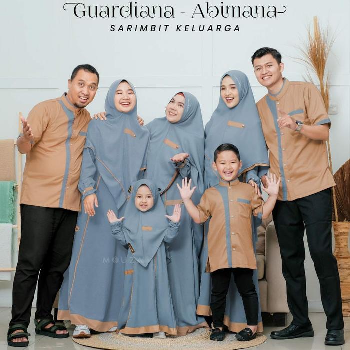 Gamis dewasa sarimbit keluarga guardiana ORI by mouza