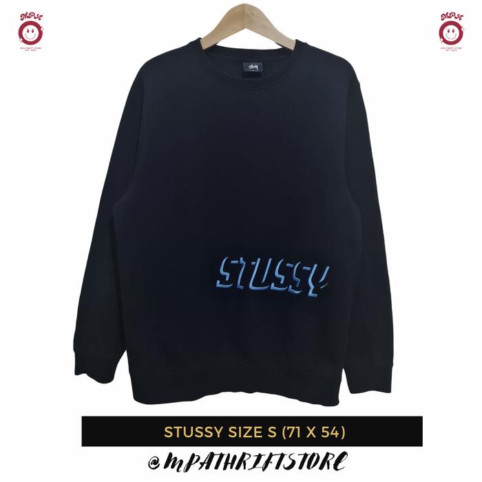 Crewneck Stussy Size S Black Second Branded