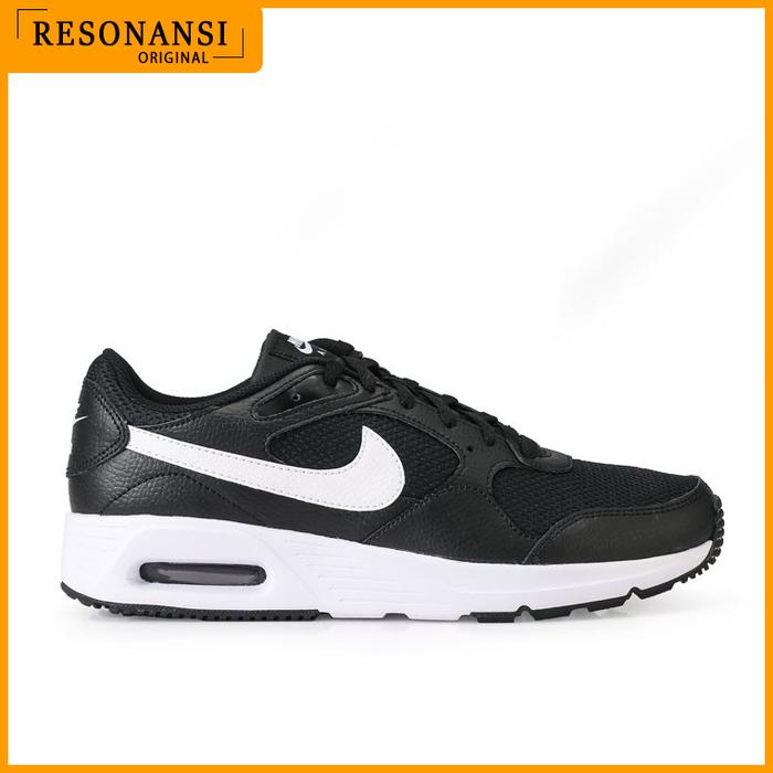 SEPATU PRIA TERBARU NIKE ORIGINAL SNEAKERS AIR MAX SC HITAM-PUTIH