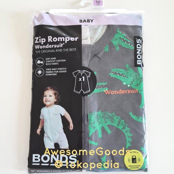 Bonds Australia Zip Romper Wondersuit Size 0 6-12 months