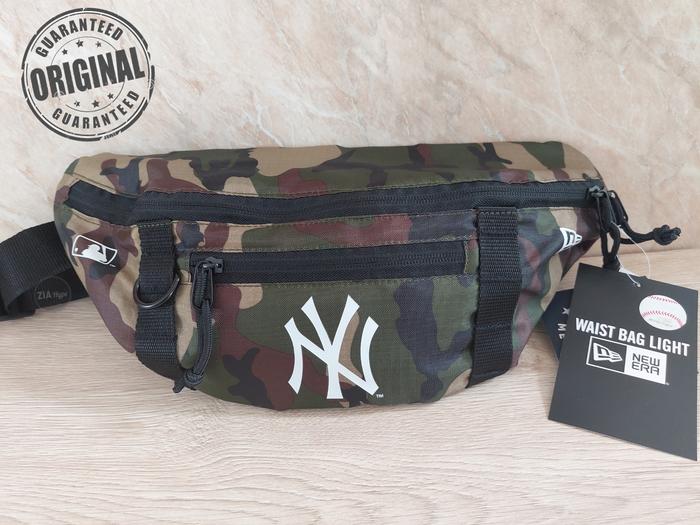 New Era ORIGINAL NY MLB WAIST BAG CROSSBODY TAS PINGGANG CAMO ARMY 100% Baru & Asli Tanpa Kawe