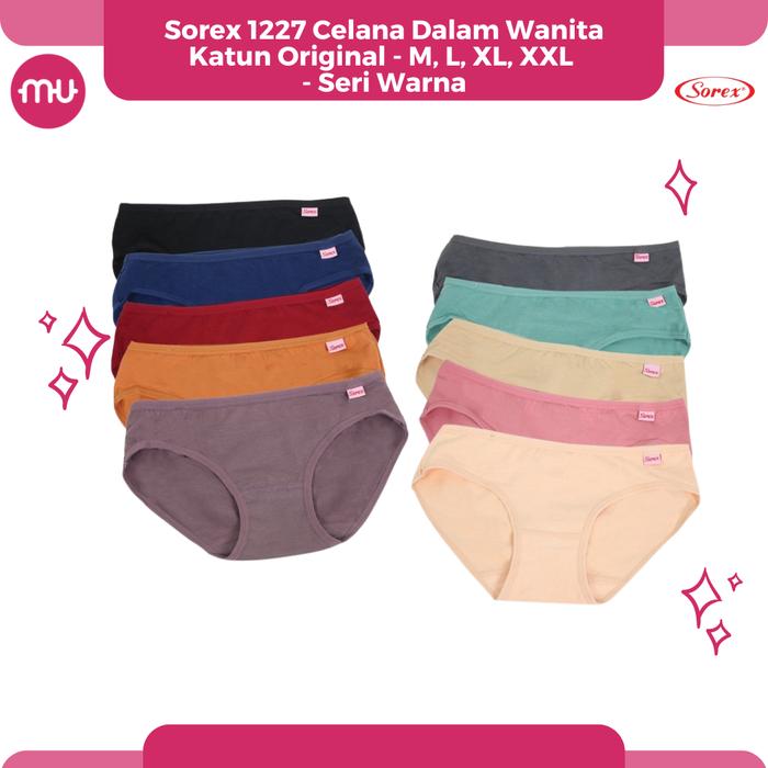 Sorex 1227 Celana Dalam Wanita Katun - Satuan & Grosir (6pcs)