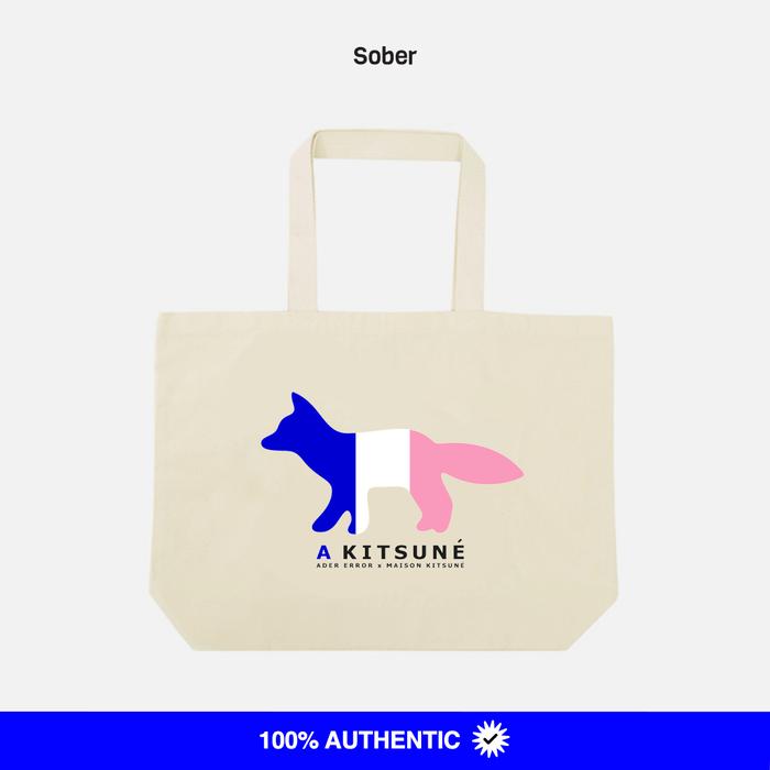 Maison Kitsune x Ader Error Trucolor Fox Tote Bag FW18