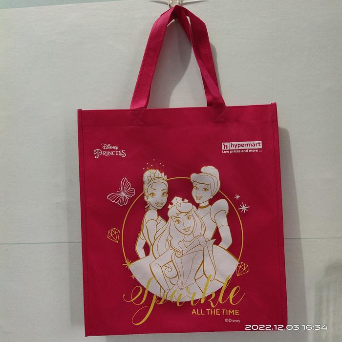 tas belanja princess pink hypermart