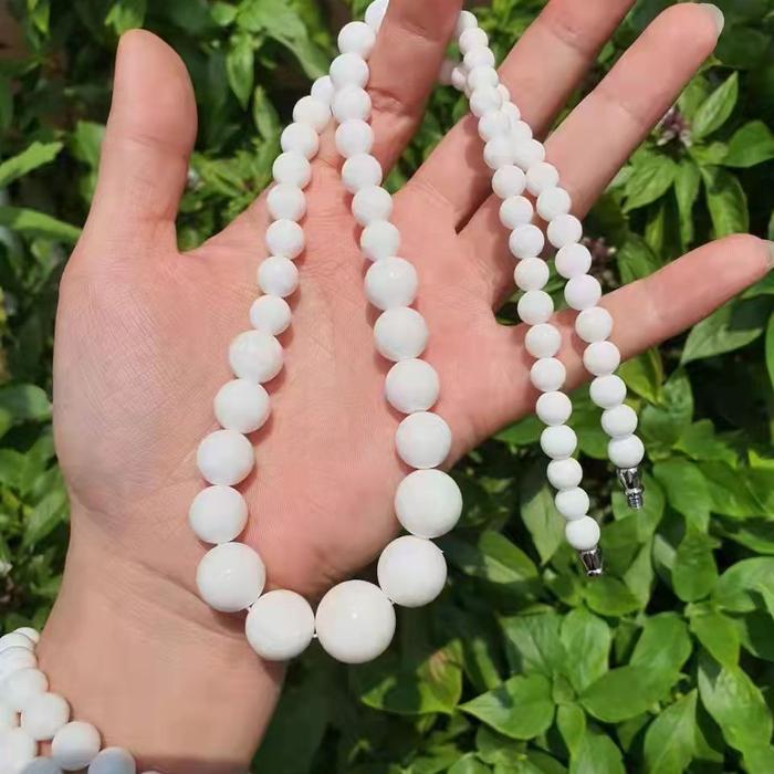 kalung kerang mutiara putih asli