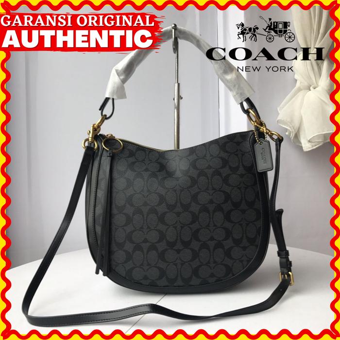 Tas Coach Sutton Hobo Signature Wanita Original Branded