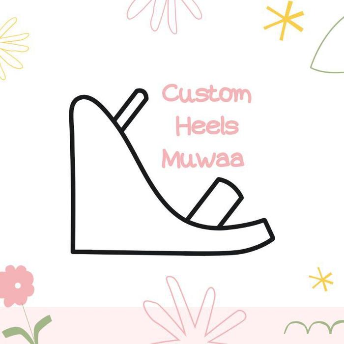 CUSTOM WEDGES SEPATU ESYU DAN MUWAA