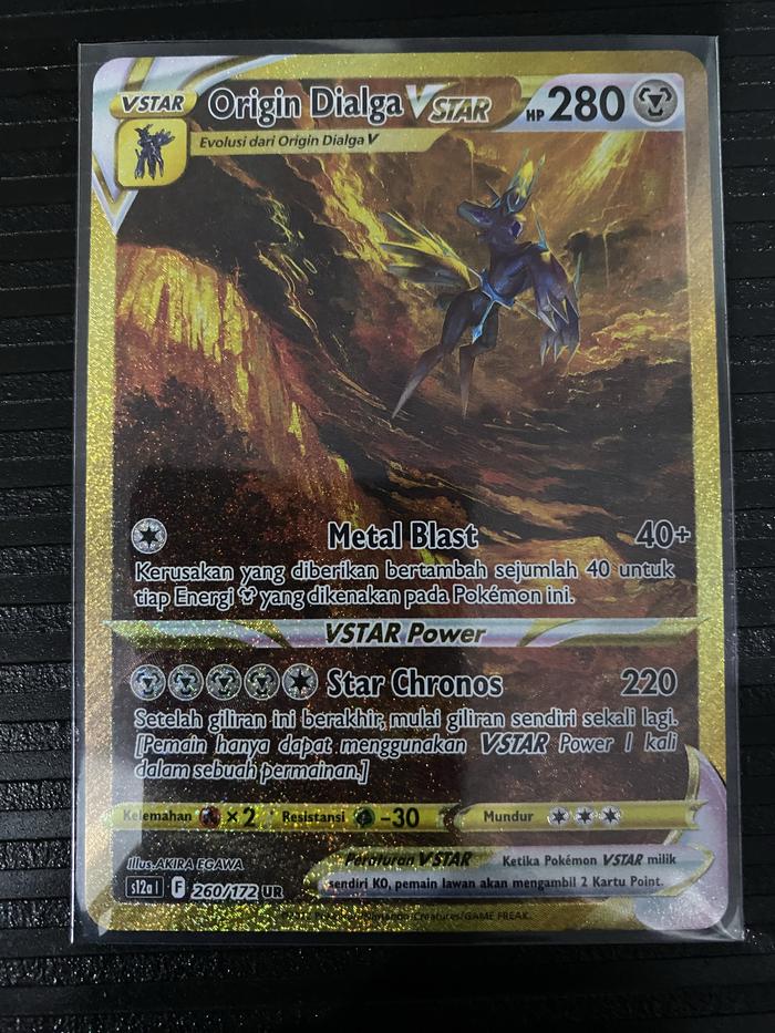 Kartu pokemon origin dialga vstar semesta gold indo ver mint