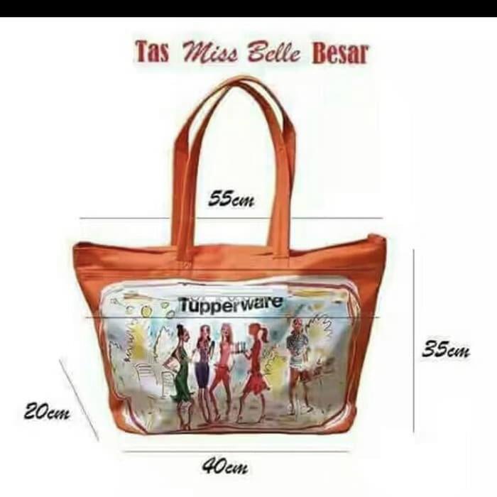 Tas tupperware Orange besar