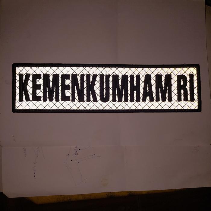 ATRIBUT KEMENKUMHAM RI bordiran timbul scothlight