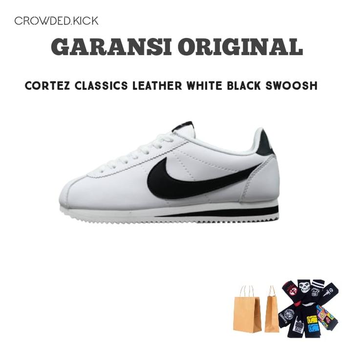 Cortez Classics Leather White Black Original 100%