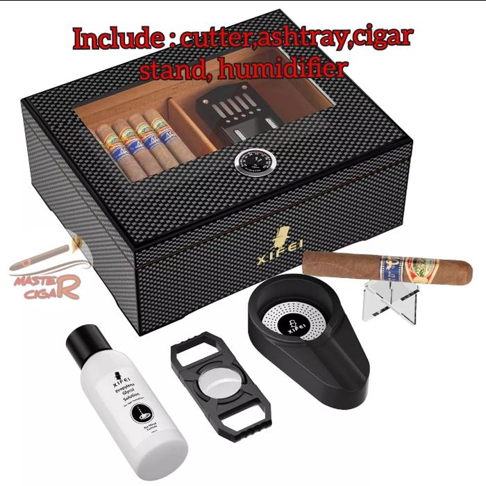 Xifei Humidor with aksesoris - 25-60 stik