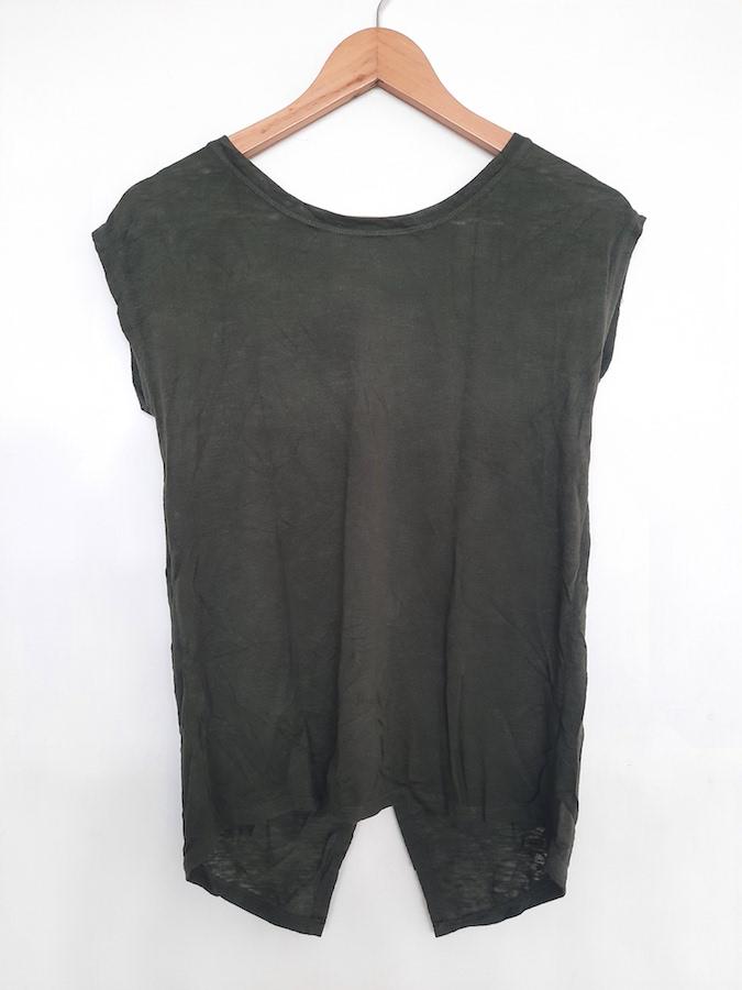 Atasan Top Blouse Kaos Hijau Lumut Army Wanita