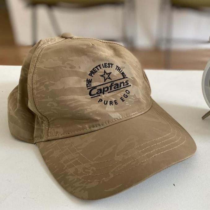 Miniso Topi Original Japan Capfans Pure Ego Desain Camo Warna Coklat