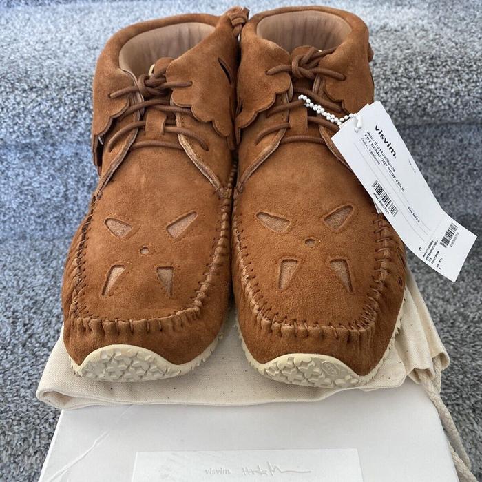 Visvim FBT Bearfoot Perf-Folk "Light Brown" SS 22 Original BNIB