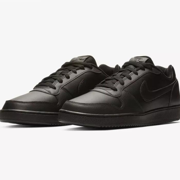 Sepatu Nike Ebernon Low Triple Black Original