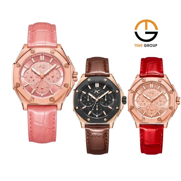 JAM TANGAN WANITA ALEXANDRE CHRISTIE AC9601 AC 9601 BF LEATHER