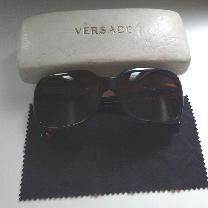 Vintage Versace 4170 Polarized Brown Sunglasses With Case Original