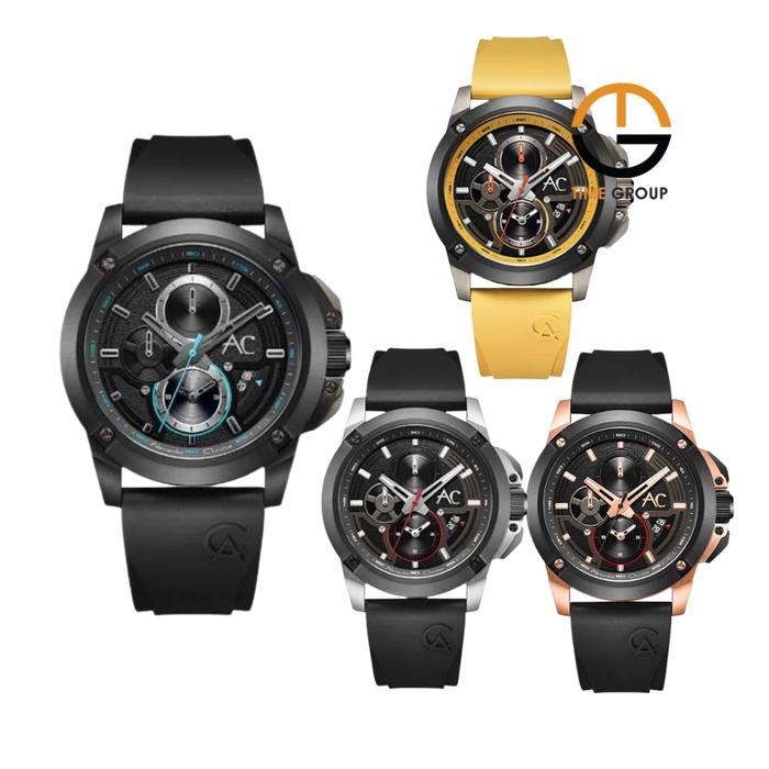 JAM TANGAN PRIA ALEXANDRE CHRISTIE CHRONO AC 9602 AC9602 MC RUBBER