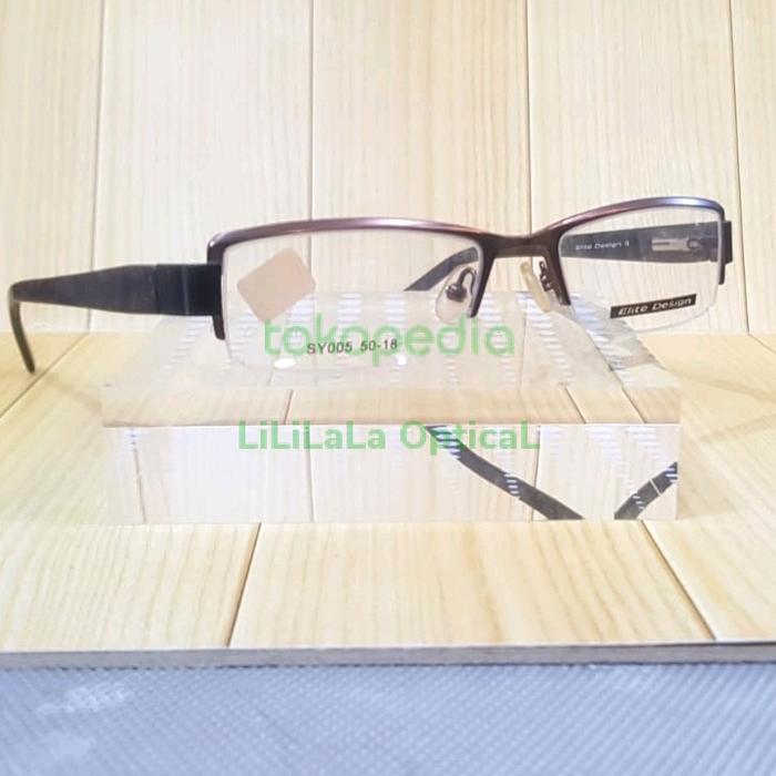Frame Kacamata pria wanita elite design sy005 col4 Mewah