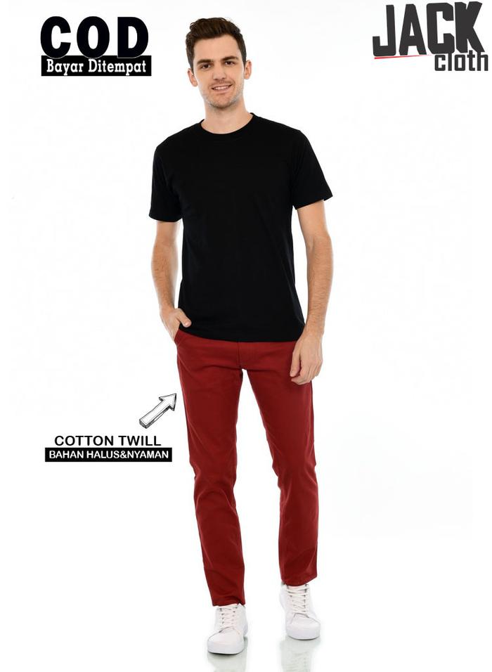 celana chino maroon distro jakcloth termurah original pria wanita