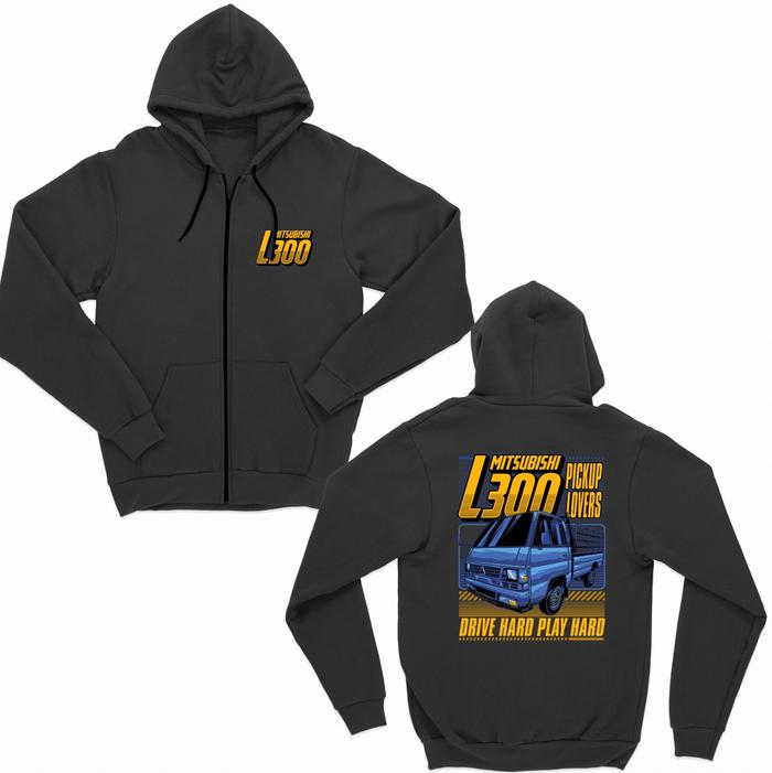 JAKET ZIPPER MITSUBISHI COLT L300 PICKUP MANIA BLUE EDITION BIG SIZE