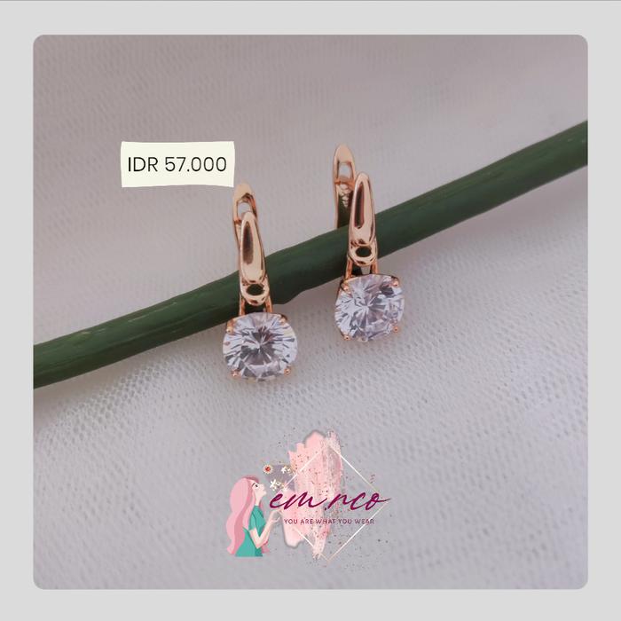 Anting Klip Wanita/ anting klip/ Xuping Anting Klip/ Anting Lapis Emas