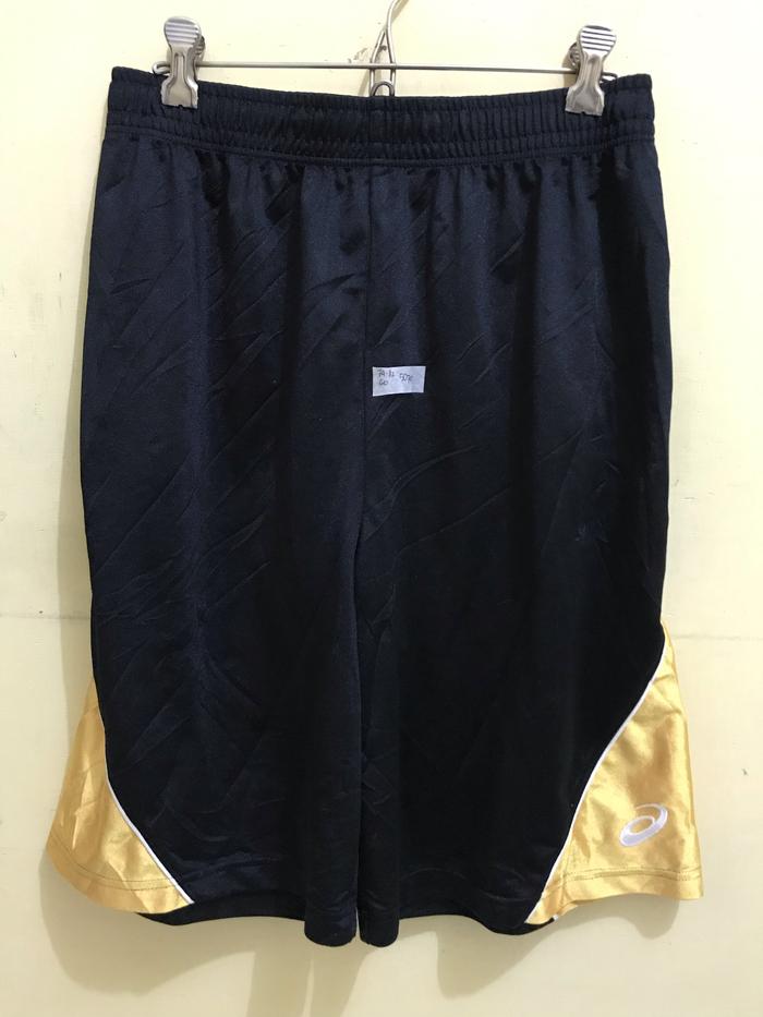 Celana pendek pria Asics Jaspo Original Second hitam kuning