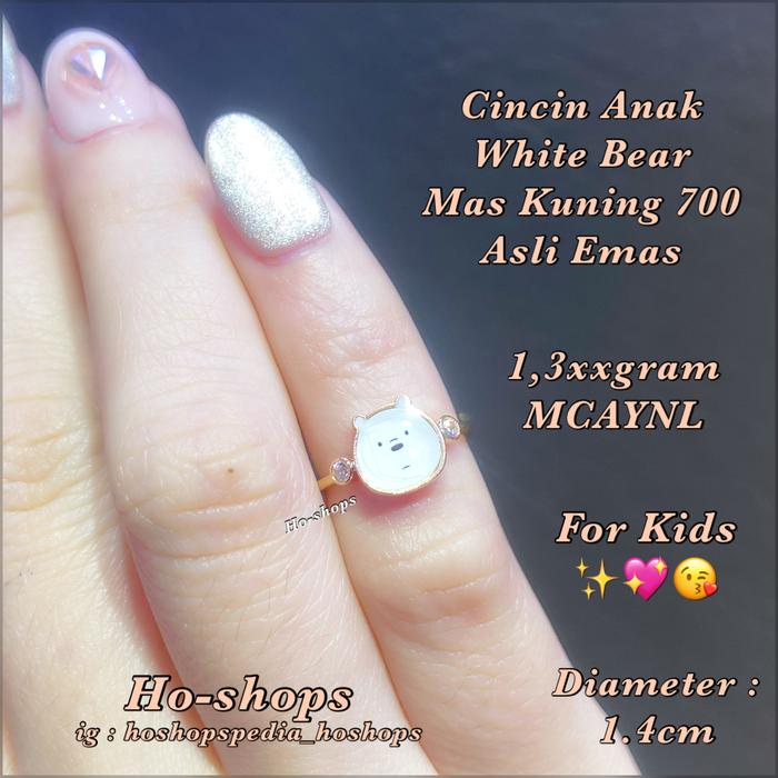 Cincin Anak Mas Kuning Kadar 700 Asli Emas - Gift