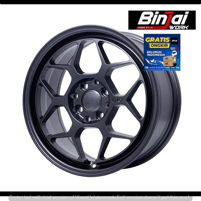 Velg Mobil Ring 16 rally look GRY HSR R16 GREY Doff buat Agya, Calya