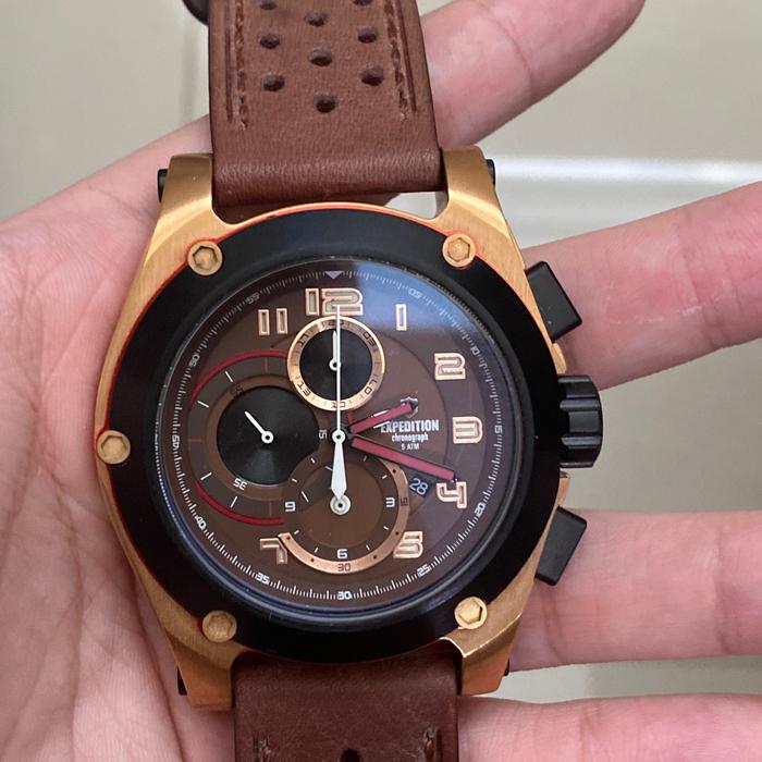JAM TANGAN PRIA EXPEDITION NIGHT VISION 6395 NMCLIPBA HITAM ORIGINAL