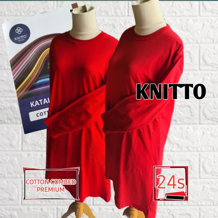 tunik polos kaos tunik polos tunik cotton combed 24s premium knitto