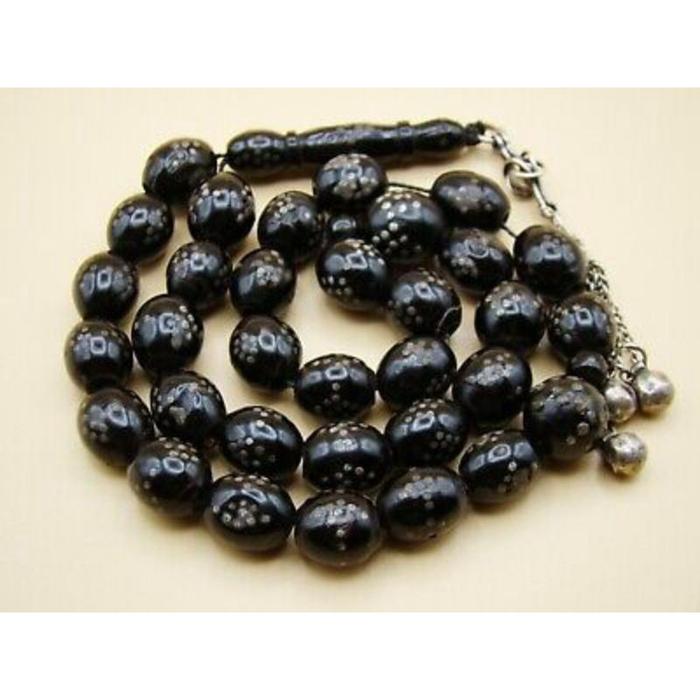 Tasbih Yuser Laut Merah Tasbih tahun 1930 Bandul perak