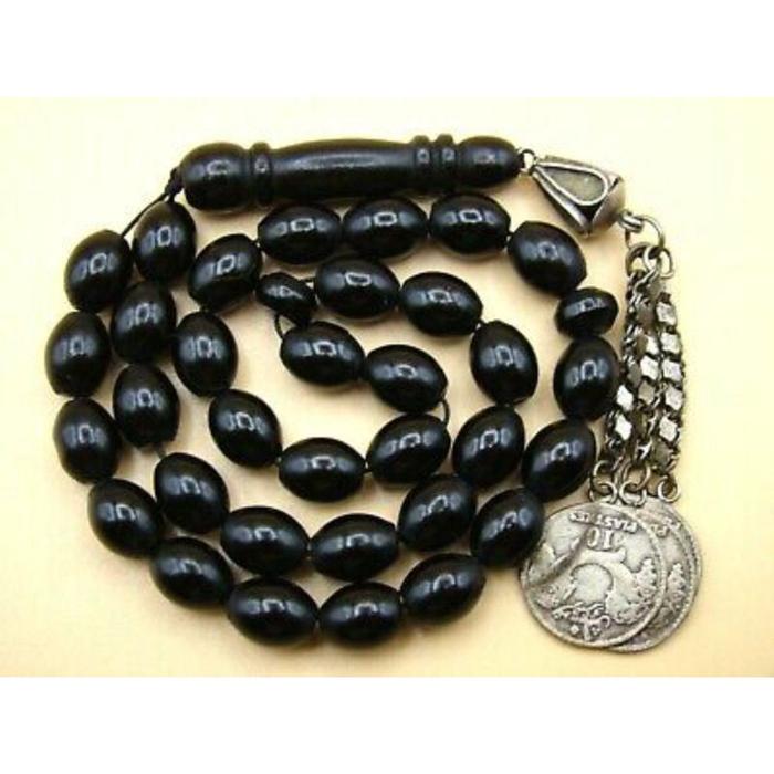 Tasbih Yuser Laut Merah Tasbih tahun 1930 bandul perak tua