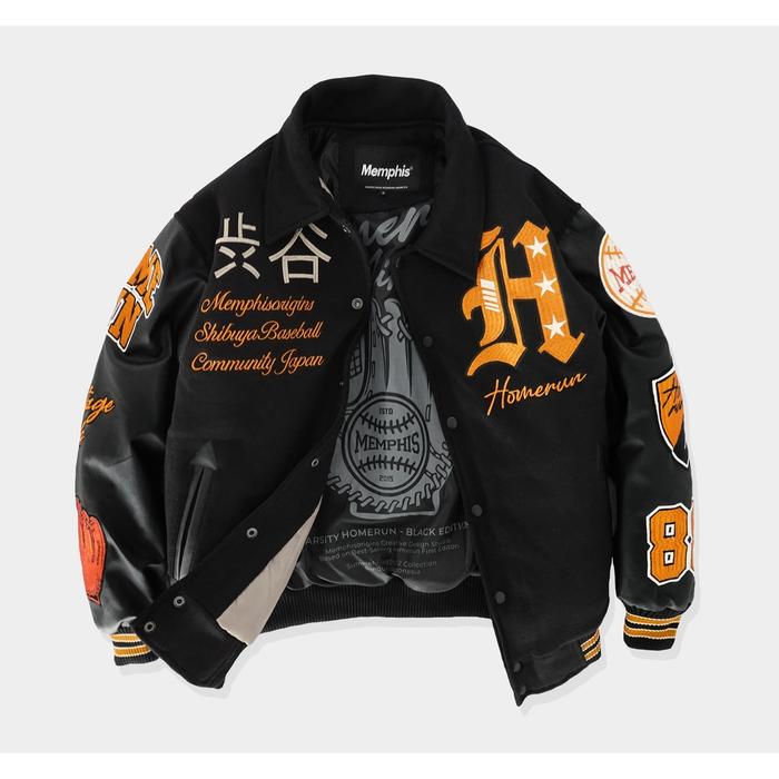 Memphis Origins Varsity Jacket - Homerun Black Edition