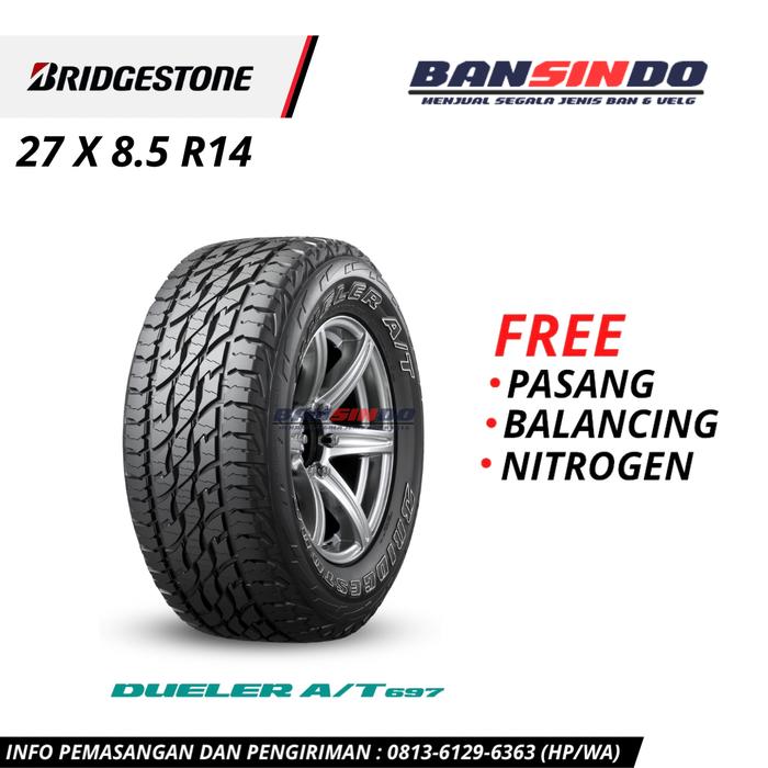 Ban Mobil 27 X 8.5 R14 Bridgestone Dueler AT697