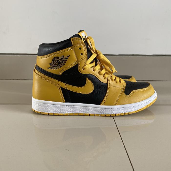 Original second sepatu air jordan 1 pollen shoes