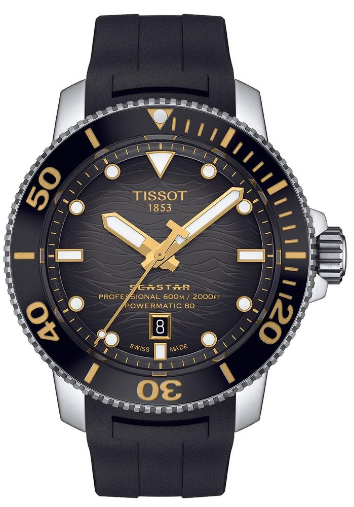 Tissot Seastar 2000 Professional Powermatic 80 T120.607.17.441.01 Jam Tangan Diver Pria 46mm Hitam Gradient