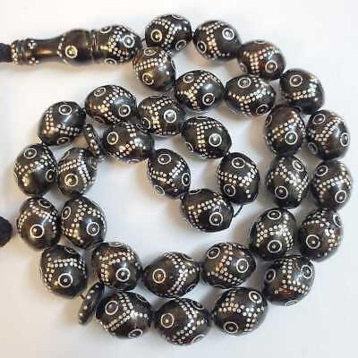 Tasbih Yuser Laut Merah Natural Sepuh Yuser Kuno Tua Serat keemas.an