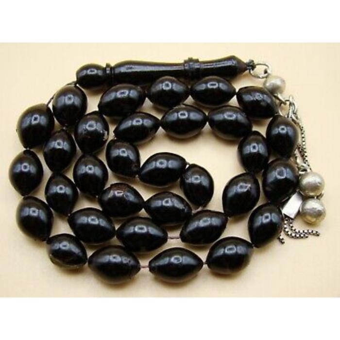Tasbih Yuser 33 butir yuser laut merah rumbai perak